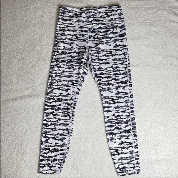 Zebra Animal Print Leggings Stretchy Size Large - Picture 2 of 7